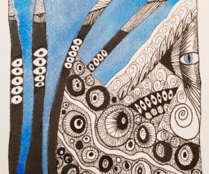 Sophie Parage artiste peintre - L'oeil bleu