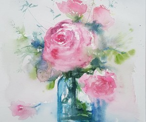 Tableau Sophie Parage - Roses