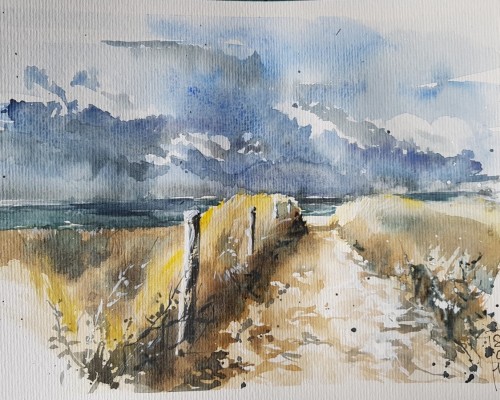 Tableau Sophie Parage - Vers la plage